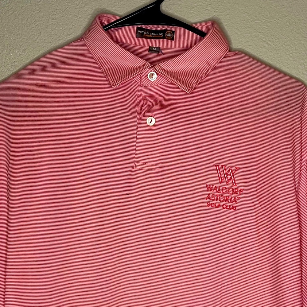 Peter Millar Summer Comfort Polo with Waldorf Astoria Logo
